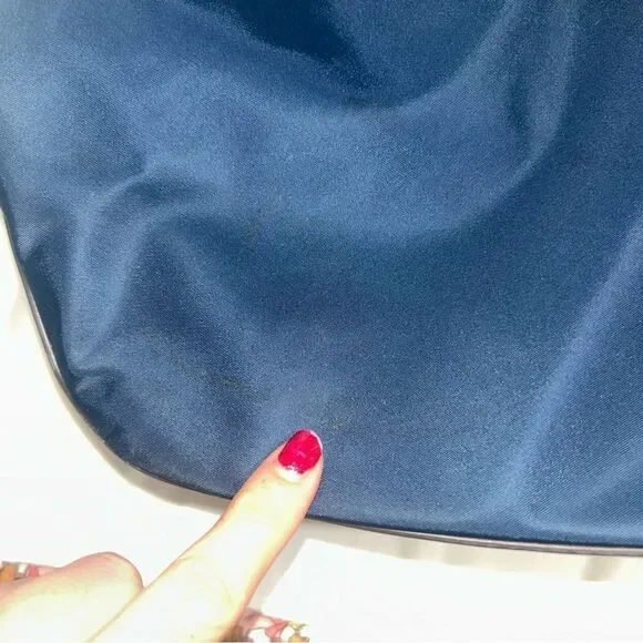 Calvin Klein Navy Blue & Brown Leather Purse - Picture 11 of 11